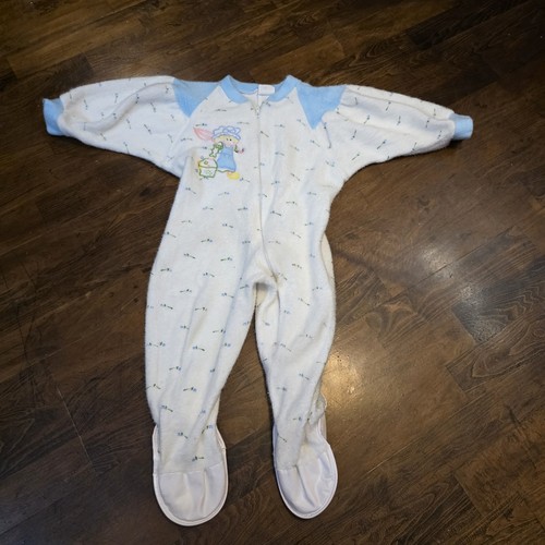 Vintage baby duy white - duy, white/blue