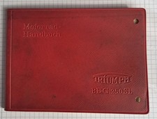 Triumph BDG 250  SL Motorrad Handbuch Betriebsanleitung, Wartung Juni 1955