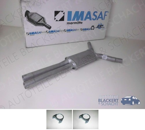 Imasaf auspuff mitteltopf - auspuff,