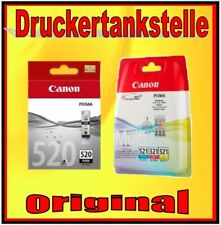 orig Patrone CANON PIXMA  PGI-520BK CLI-521CMY iP3600 iP4600 iP4700 MP540 MP550 