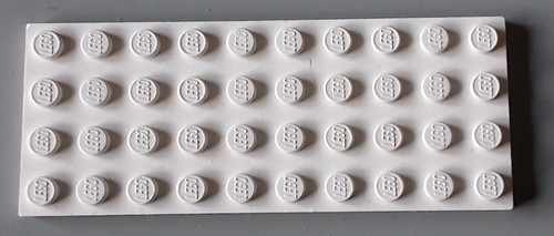 Lego platte 4x10 weiß 3030 - platte,