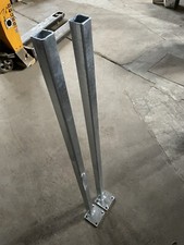 2 Stück Gartenpfosten Balkonpfosten Zaunpfahl Zaunpfosten verzinkt