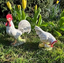 Sehr schöne Dekoration Goebel Hahn und Henne mit zwei Küken, top Zustand!