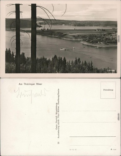 Ansichtskarte saalfeld - saalfeld, (saale)