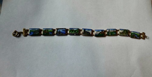 Altes emaille armband andenken - emaille,