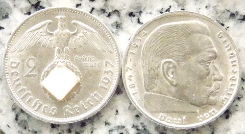 Reichsmark 1937 hindenburg - 2,