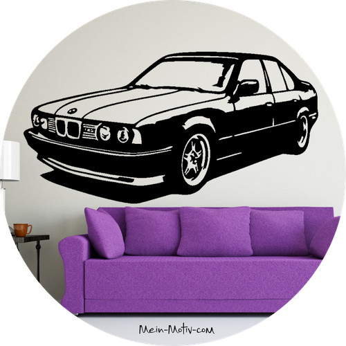 Wandtattoo bmw e34 - wandtattoo,
