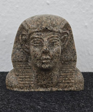Pharao-Büste aus Granit – ägyptische Skulptur / Dekofigur – Steinfigur