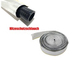 10,49€/m 1m Aluminium Hitzeschutz Schlauch 12mm Fiberglas Kabelschutz Thermo