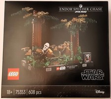 LEGO 75353, Star Wars, Diorama, Verfolgungsjagd auf Endor, Endor`s Speeder Chase