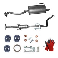 Komplett Auspuff+Anbausatz