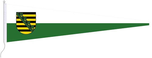 Langwimpel sachsen wappen - langwimpel:, +