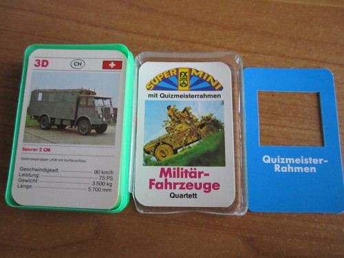Quartett militärfahrzeuge - quartett, "militärfahrzeuge"
