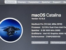 MacBook Pro 13, Retina, 8GB