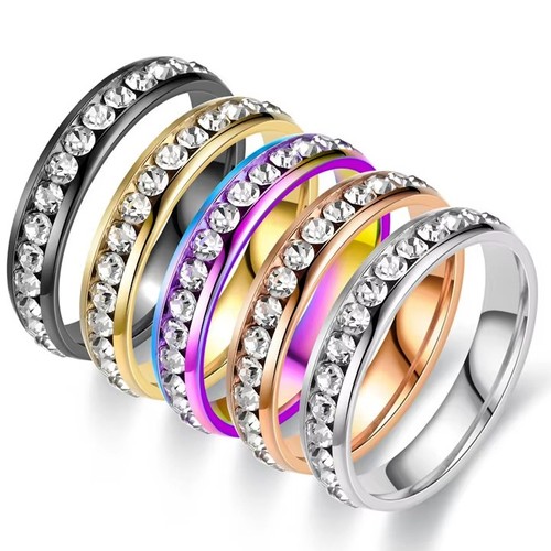 Eleganter edelstahl ring mit - edelstahl,