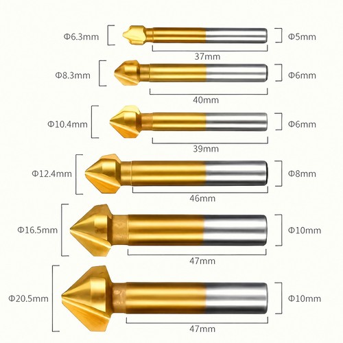 Kegelsenker set tlg - kegelsenker-set, 6