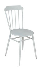Metallstuhl Scandi antik weiß