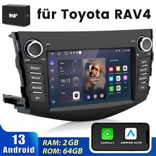 7" Android 13 Autoradio Für Toyota RAV4 2006-2012 GPS Navi BT WIFI DAB SWC 2+64G