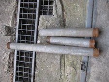 Wasserrohr, verzinkt, 1 1/4", neu,  Gewinderohr Rundrohr, 3 Stück, versch. Länge