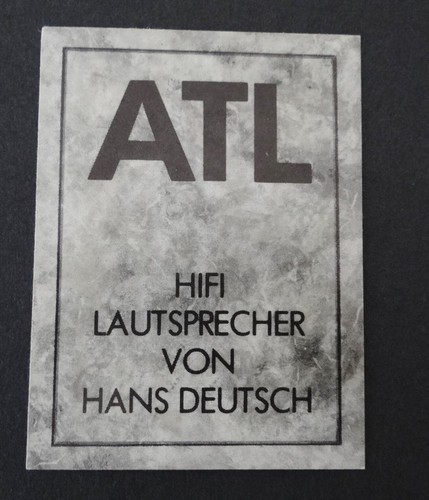 Werbe aufkleber atl hans - atl,
