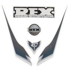 Aufkleber Dekor Sticker Frontverkleidung Qingqi Rex RS 450 Capriolo QM50QT-6A