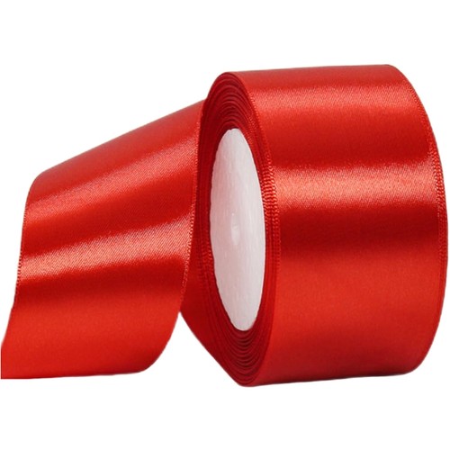 Satinband rot 50mm breit - 50mm,