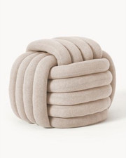 Designer Hocker beige 45x54x51