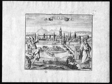 1746 Heilbronn Baden-Württemberg Ansicht view Kupferstich antique print