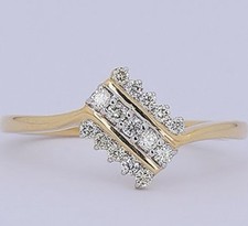 Ring-14 Karat Gelbgold -0,19