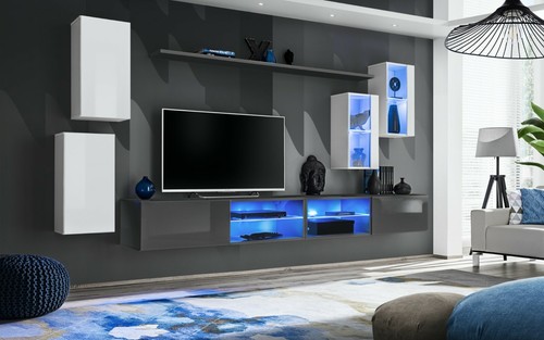 Anbauwand wohnwand schrankwand - anbauwand,