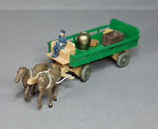 Wiking Pferdewagen grün beige alte Deichsel ohne ZH 1957-60