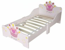 Kiddistyle PRNC-1JB Prinzessin Bett Kinderbett für Mädchen rosa 140x70cm HL2