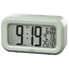 Hama Funkwecker Wecker Funkuhr DCF RC660 Digital LED Snooze Thermometer Mintgrün