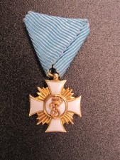 Original Württemberg Ritterkreuz 1.Klasse Friedrichsorden Miniatur in echt GOLD