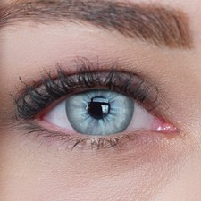 Kontaktlinsen grau ohne Stärke farbige Jahreslinsen Funlinsen Ada Gray