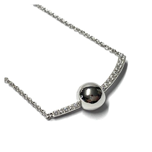 Collier 925 silber rhodiniert - silber,