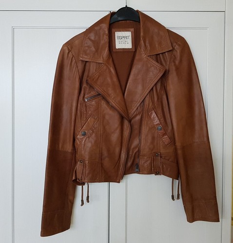 Lederjacke esprit gr 36 - ,