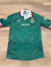 MEXIKO TEAM 1996 1998 VINTAGE RETRO FUSSBALL FOOTBALL SHIRT TRIKOT HEIM GRÖSSE SMALL