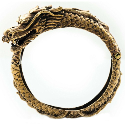 Armreif drache bronze - armreif, frauen