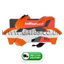 KTM 85SX SX 85 2013-2017 orange/weiß Polisport Plastik Kit Verkleidung Panel Set