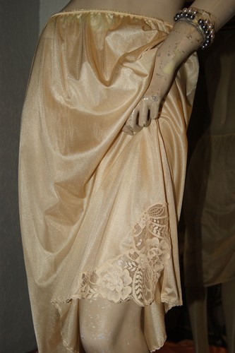Glanz satin nylon unterrock - satin,