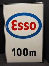 Esso 100 m - Emailleschild 73