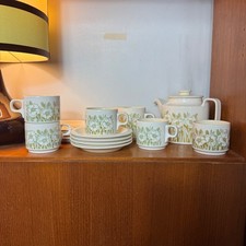 Hornsea Fleur Kaffee Tee Set, Floral, Cottage, Mid Century Modern