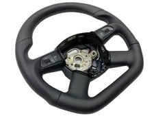 Tuning Lenkrad Lederlenkrad Leder AUDI A4 8K B8 Multifunktion ABGEFLACHT Daumen