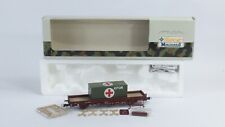 Roco Minitanks Spur H0 - 877 Rungenwagen mit KFOR Container ohne Fahrzeug OVP