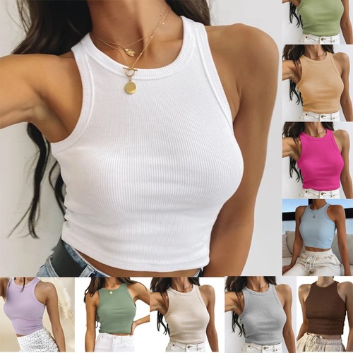 Damen tank top basic crop - tank,