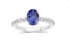 Oval Tansanit Diamant