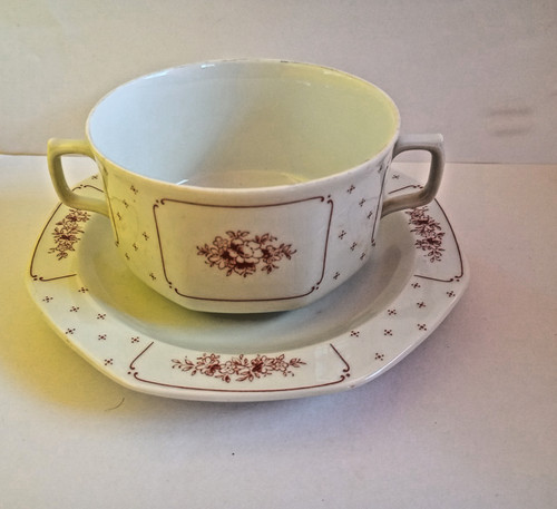 Suppentasse mit untertasse - untertasse, 2