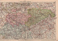 Landkarte map 1929. SACHSEN