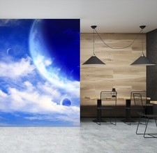 3D Blau Planet Q9093 Tapete